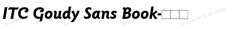 ITC Goudy Sans Book字体转换